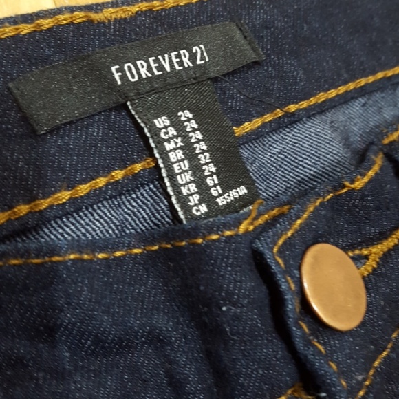 Forever 21 Low Rise Dark Wash Jeans - Picture 2 of 3